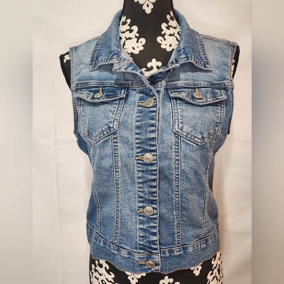 WAX JEAN Denim Jeans Vest - Picture 1 of 11